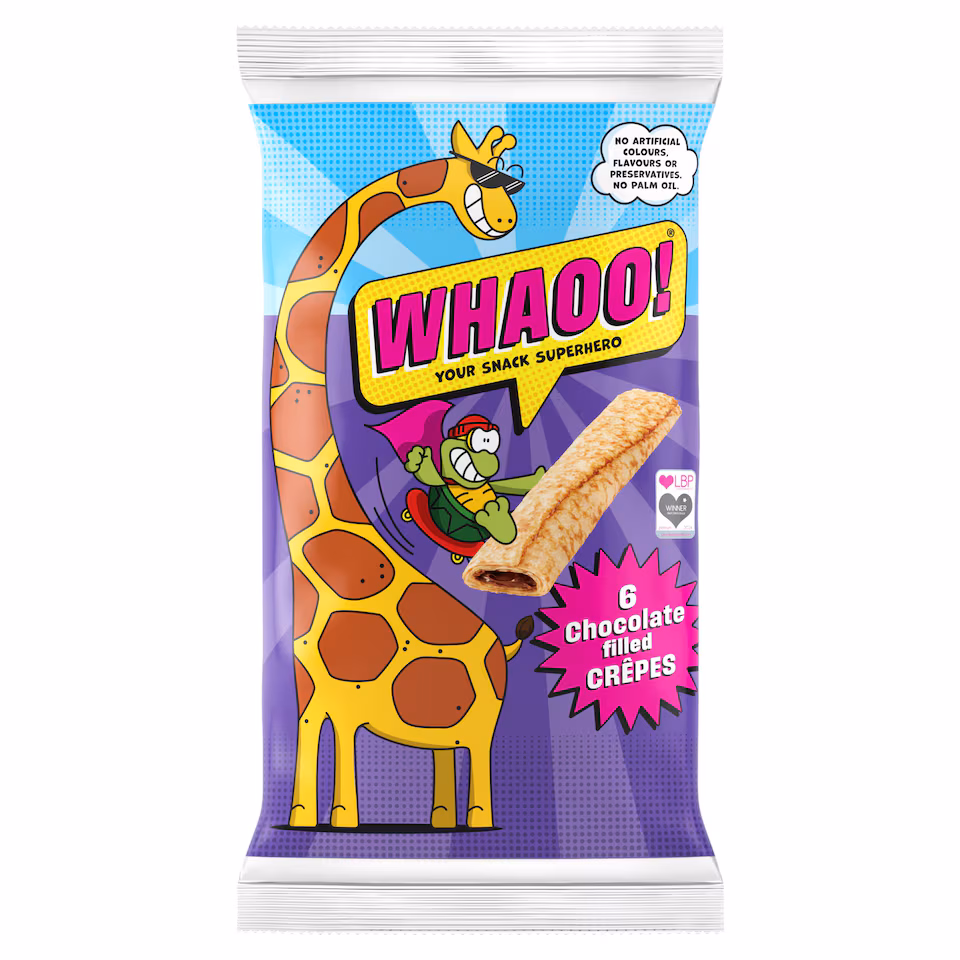 Whaoo! Chocolate Filled Crepes 6 Pack 192g
