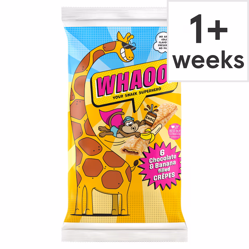 Whaoo! 6 Chocolate and Banana Filled Crepes 192g