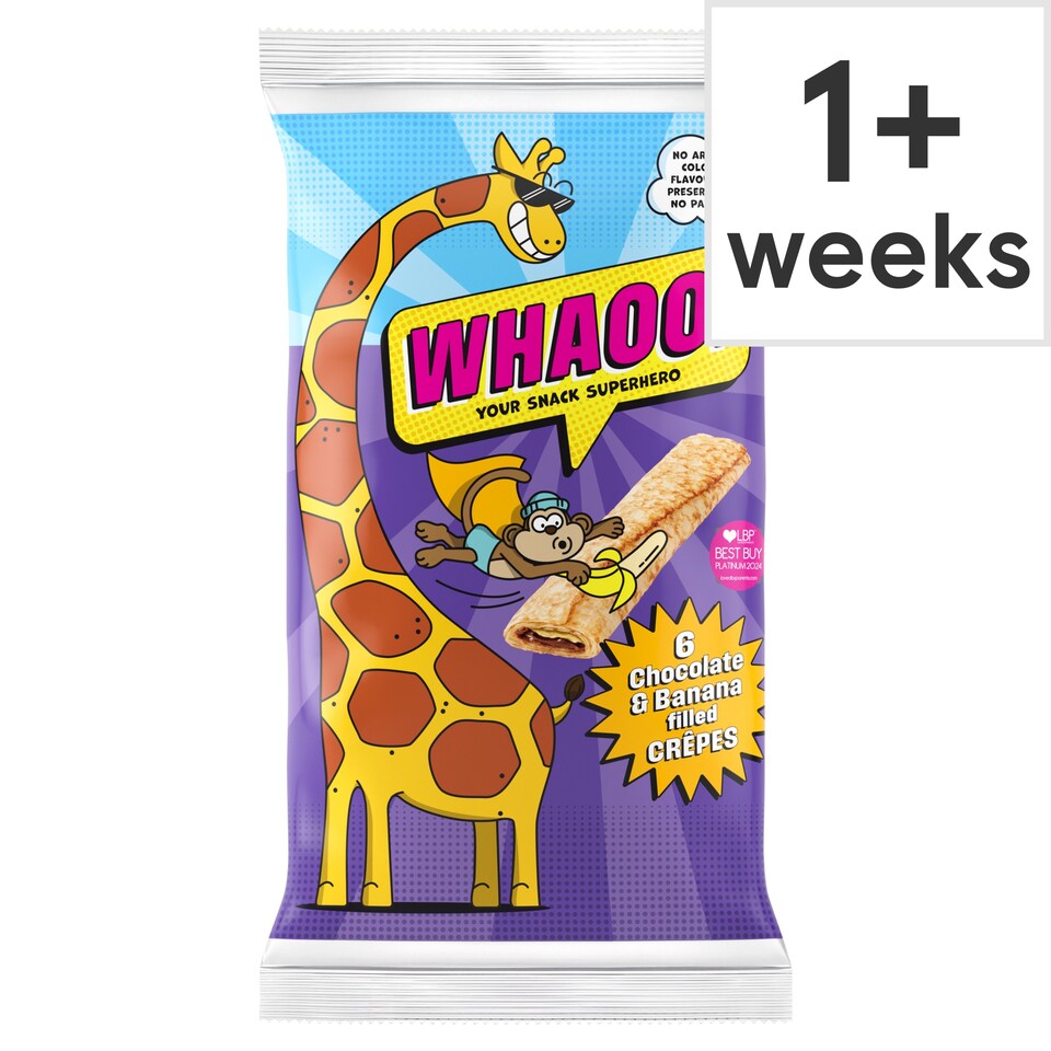 Whaoo! 6 Chocolate and Banana Filled Crepes 192g