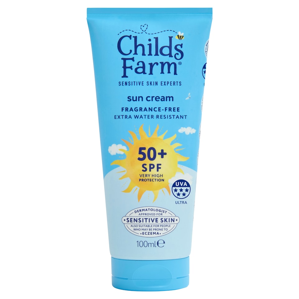 Childs Farm SPF50 Sun Cream Fragrance Free 100ml