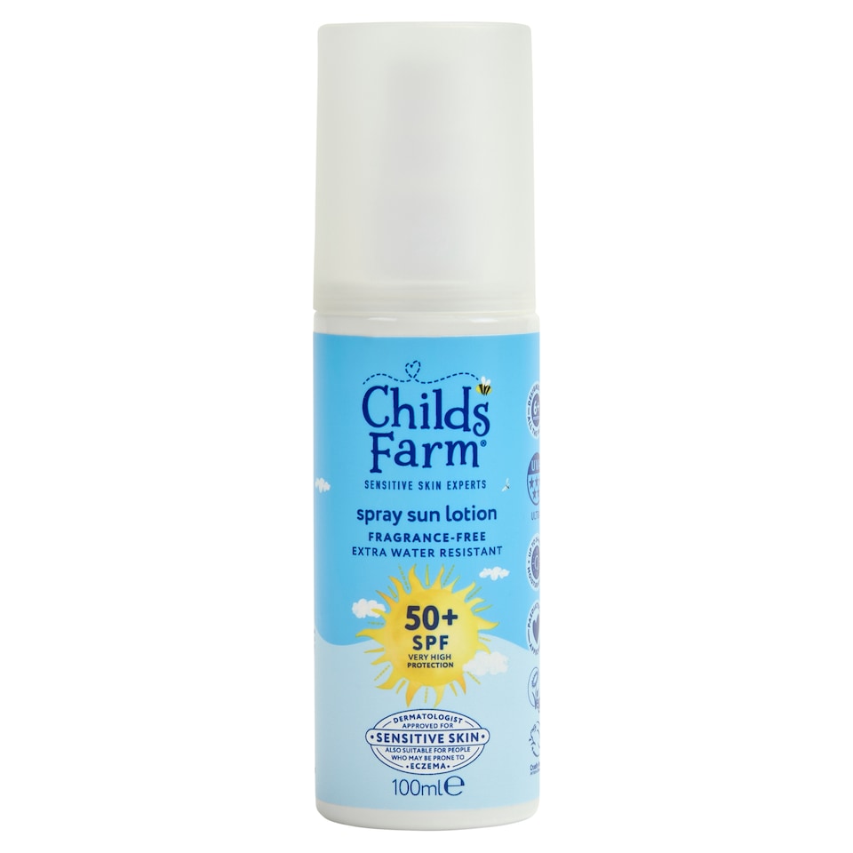 Childs Farm SPF50+ Sun Spray Fragrance-Free 100ml