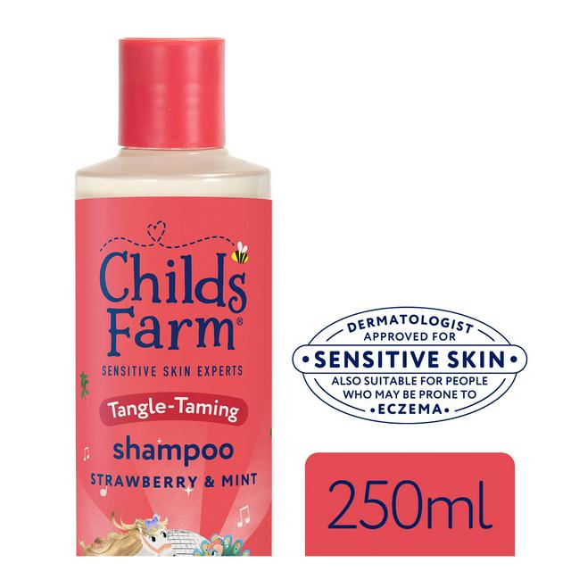 Childs Farm 250ml Tear Free Formula Tangle Taming Strawberry & Mint Shampoo