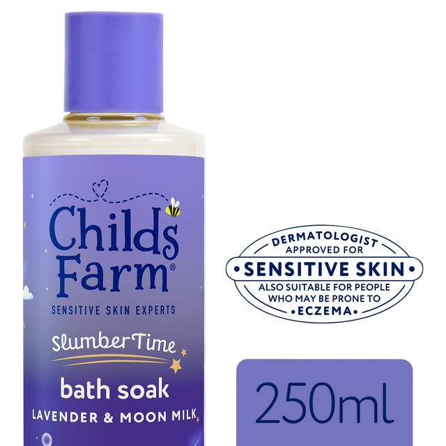Childs Farm 250ml Slumber Time Sleep Lavender & Moon Milk for Babies, Kids & Sensitive Skin Bath Soak