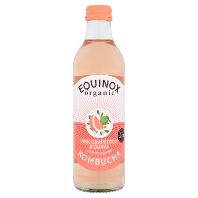 Equinox organic Pink Grapefruit & Guava Kombucha
