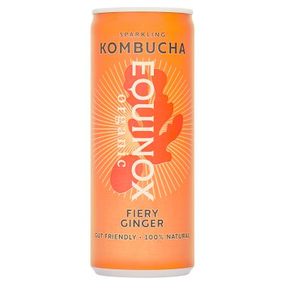 Equinox Kombucha Ginger Organic Fruit Juice Can