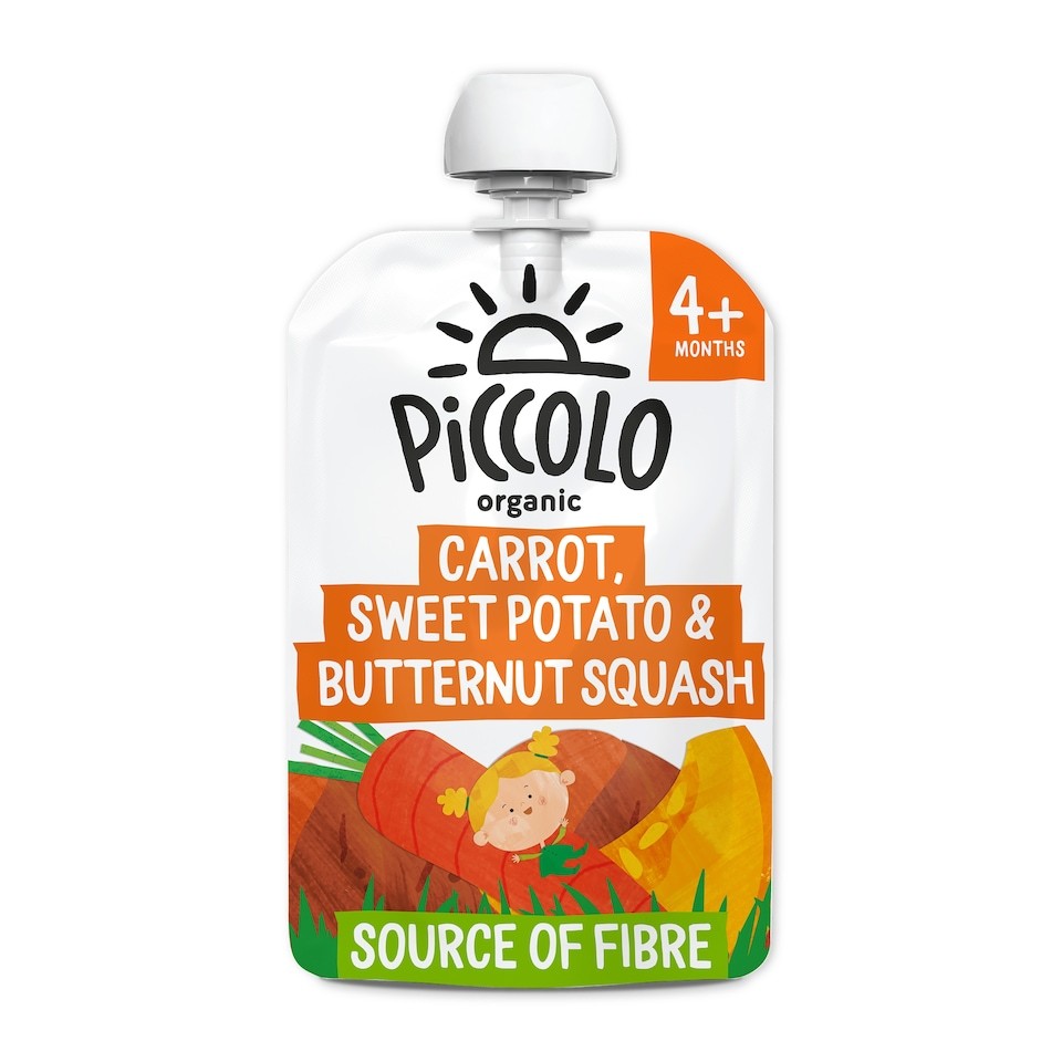 Piccolo Organic Baby Food - Carrot, Sweet Potato & Butternut Squash 100g