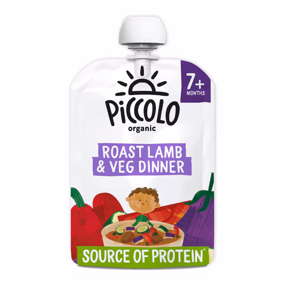 Piccolo Organic Roast Lamb & Veg Dinner 130g