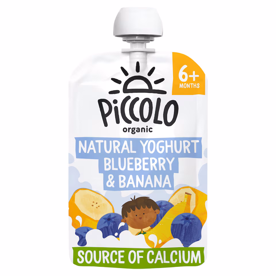 Piccolo Organic Natural Yogurt Blueberry & Banana 100G