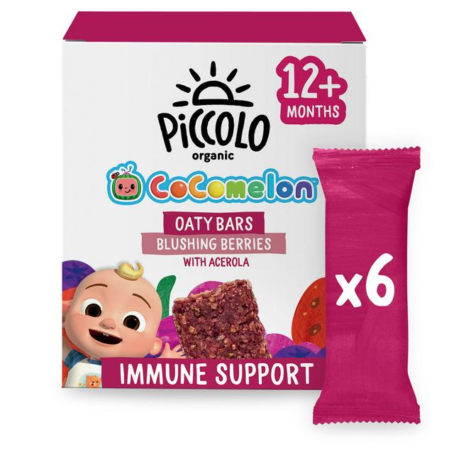 Piccolo Organic Cocomelon Oaty Bars Blushing Berries with Acerola 12+ Months 6 x 23g