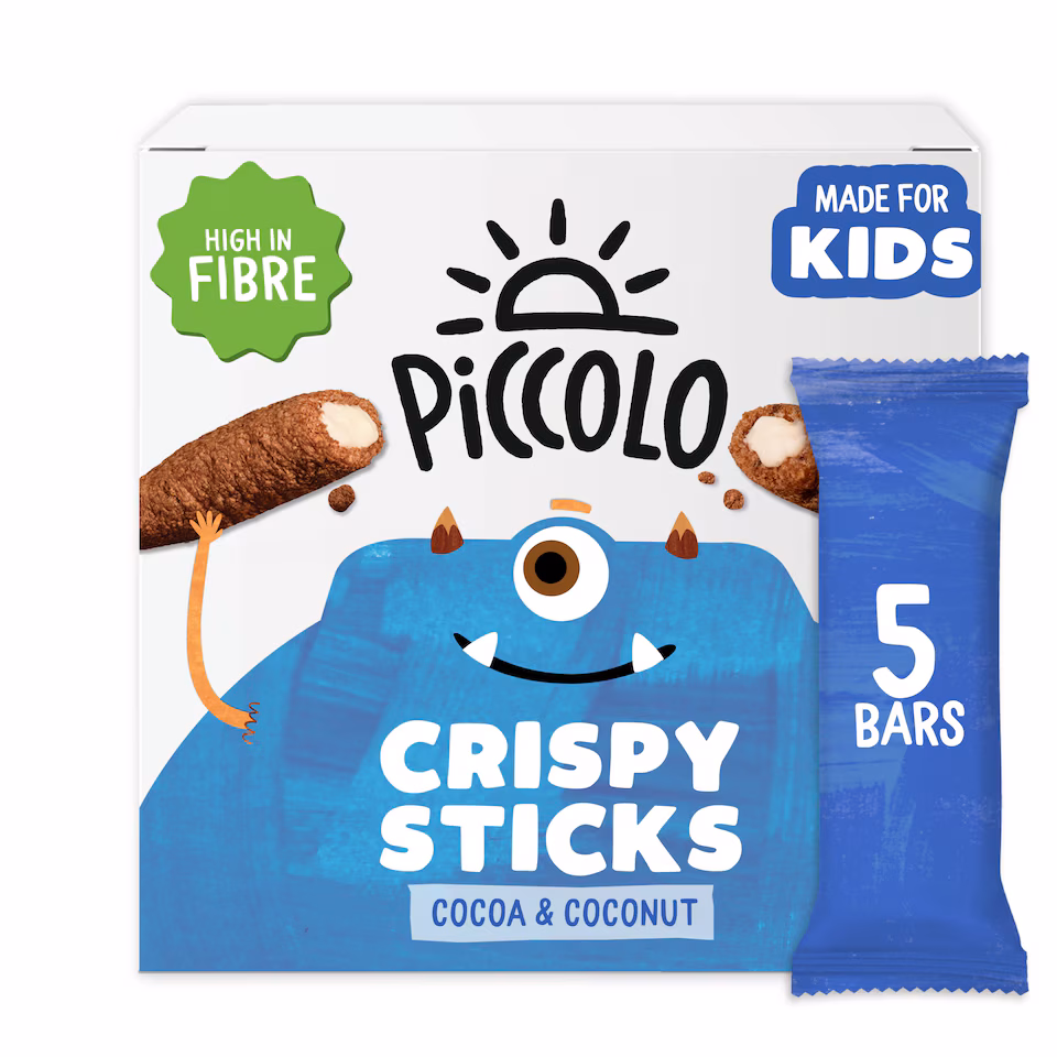 Piccolo Kids Organic Cocoa & Coconut Crispy Sticks 5x25g