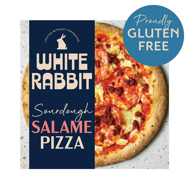 White Rabbit Gluten Free Sourdough Salami Pizza 410g