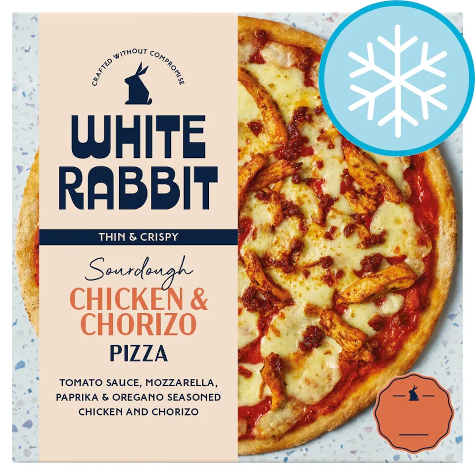 White Rabbit Chicken & Chorizo Sourdough Gluten Free Pizza 324g