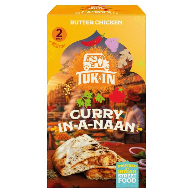 Tuk In 2 x 180g Butter Chicken Curry in a Naan