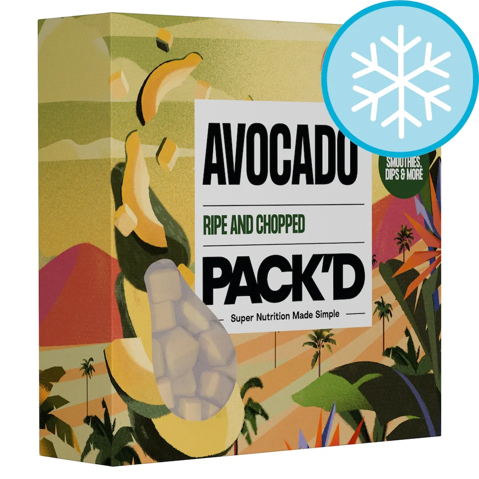 PACK'D Ripe & Chopped Frozen Avocado 300g