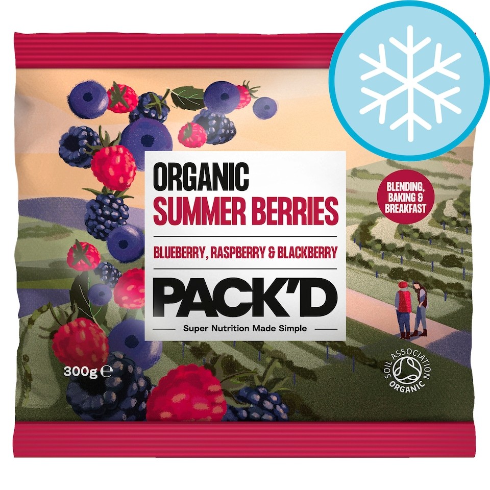 PACK'D Organic Summer Berries Blend 300g