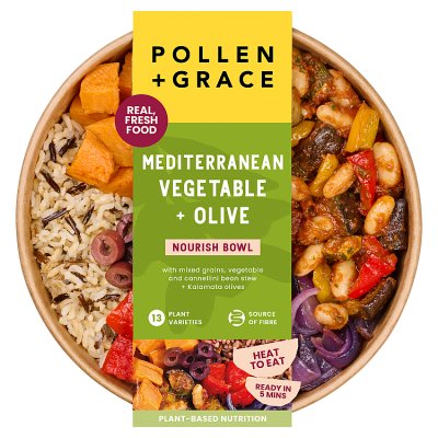 Pollen + Grace Mediterranean Vegetable & Olive Nourish Bowl