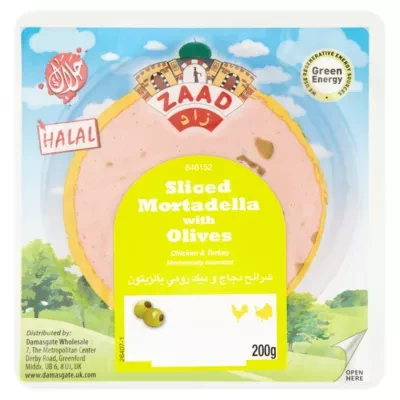 Zaad Sliced Mortadella with Olives 200g