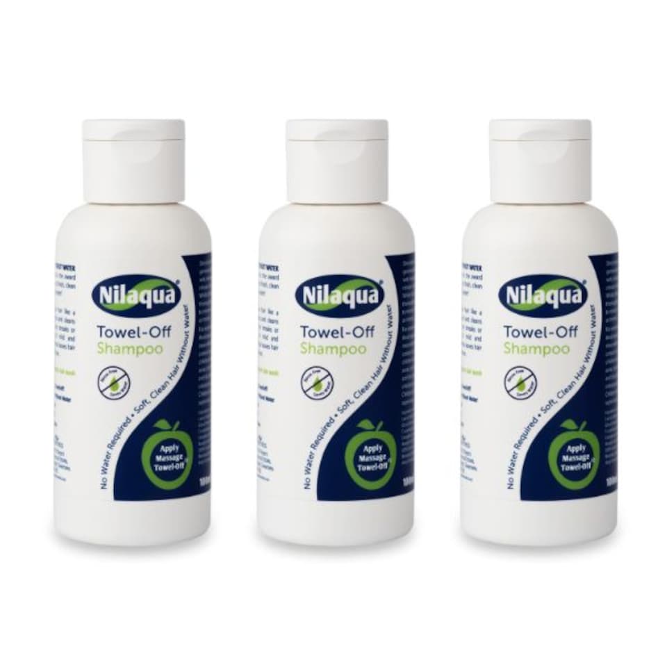 Nilaqua Towel Off Shampoo 100ml 3 Pack