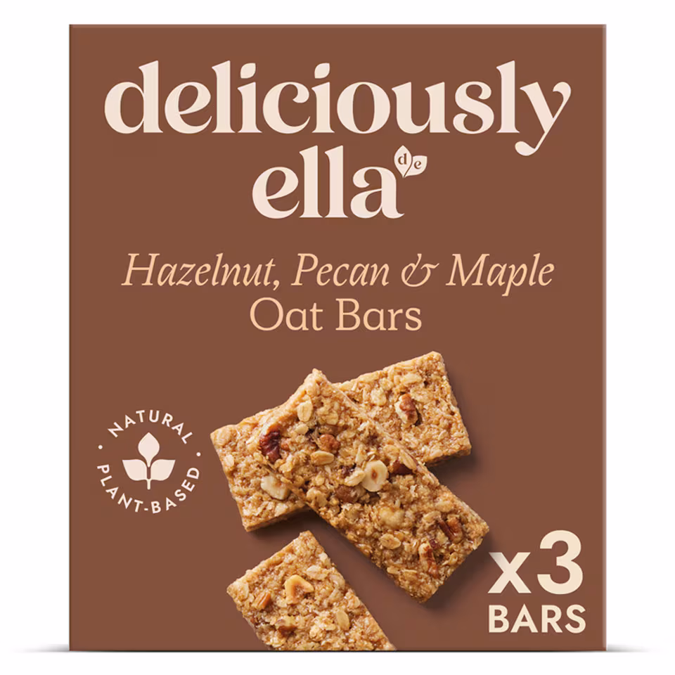 Deliciously Ella Hazelnut Pecan & Maple Oat Bars 3 X 50G