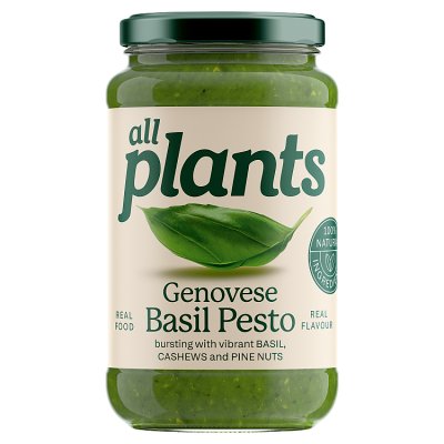 All Plants By Deliciously Ella Green Basil Vegan Pesto With Tofu