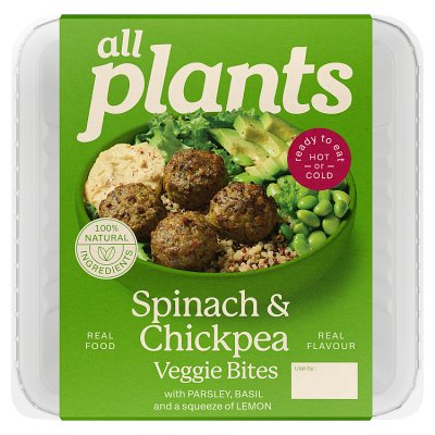 All Plants Spinach & Chickpea Veggie Bites