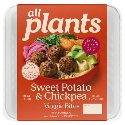 All Plants Sweet Potato & Chickpea- Veggie Bites