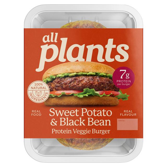 Plants Sweet Potato, Black Bean & Chipotle Protein Veggie Burger 180g