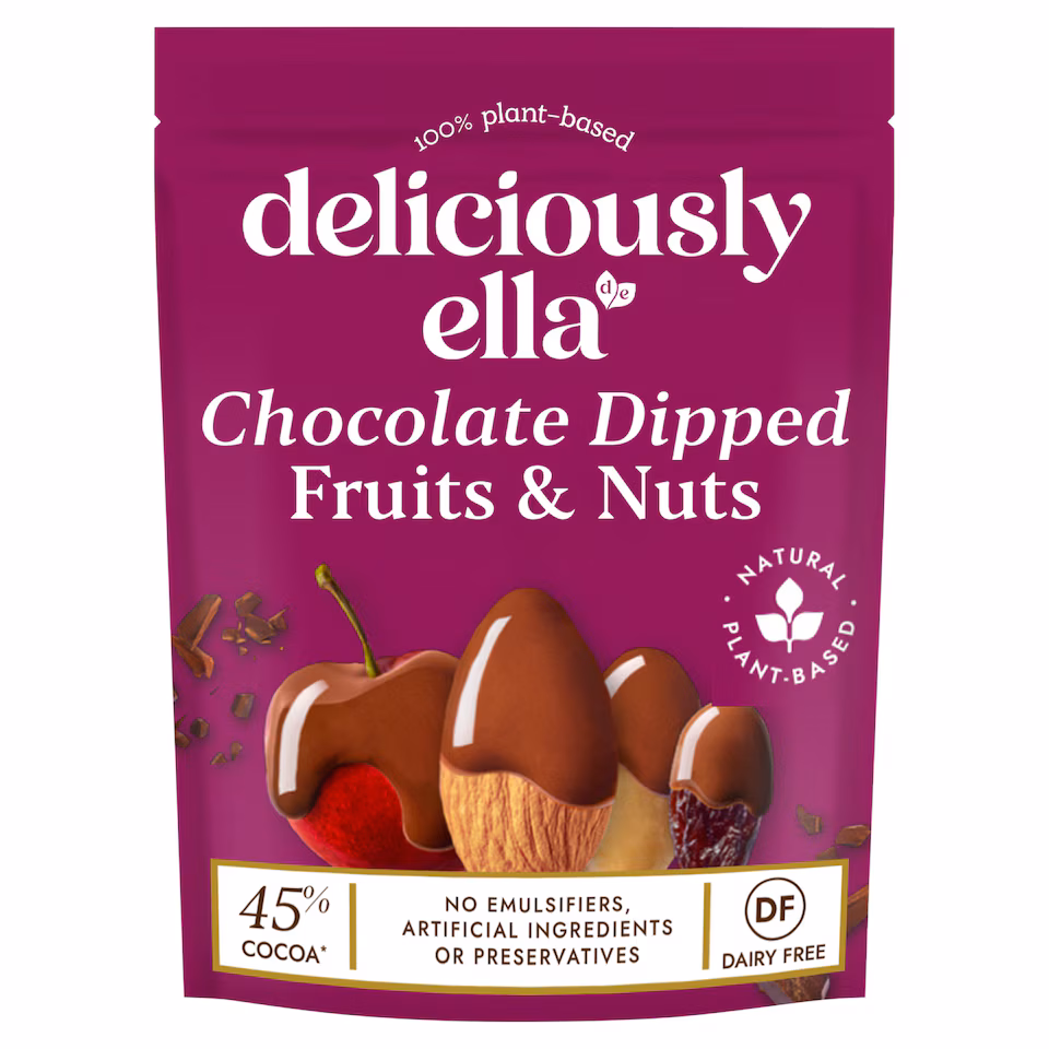 Deliciously Ella Chocolate Dipped Fruit And Nuts 90g