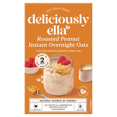 Deliciously Ella Roasted Peanut Instant Overnight Oats