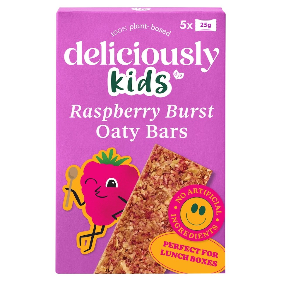 Deliciously Kids Raspberry Burst Oaty Bars 5 x 25g
