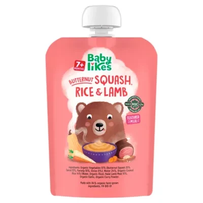 Baby Likes 7+ Months Butternut Squash, Rice & Lamb 130g