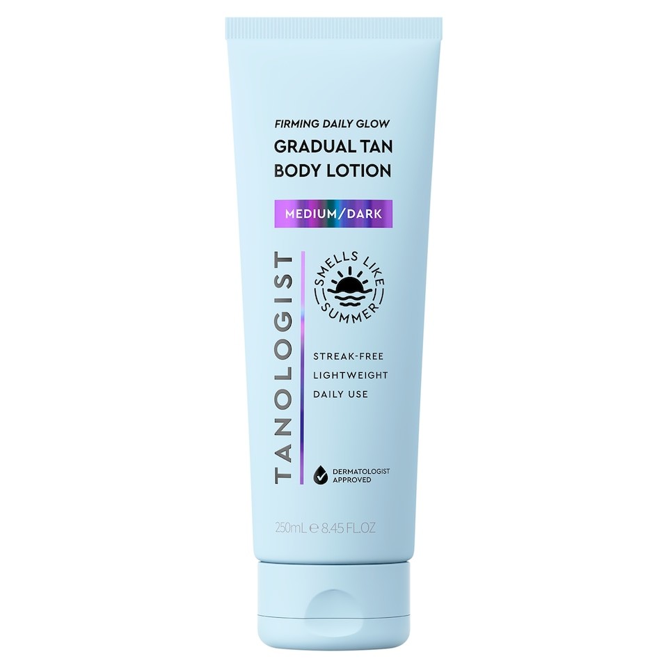 TANOLOGIST FIRMING DAILY GLOW GRADUAL TAN BODY LOTION MEDIUM-DARK 250ML