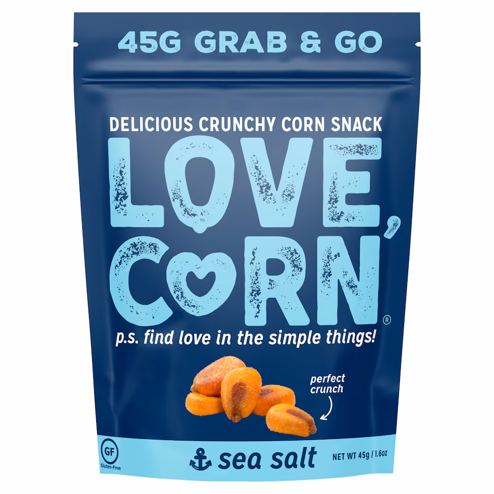 Love,Corn Sea Salt Roasted Corn Snack 45G