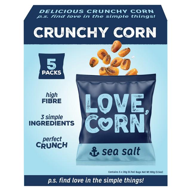 Love Corn Sea Salt Delicious Crunchy Corn 5x20g