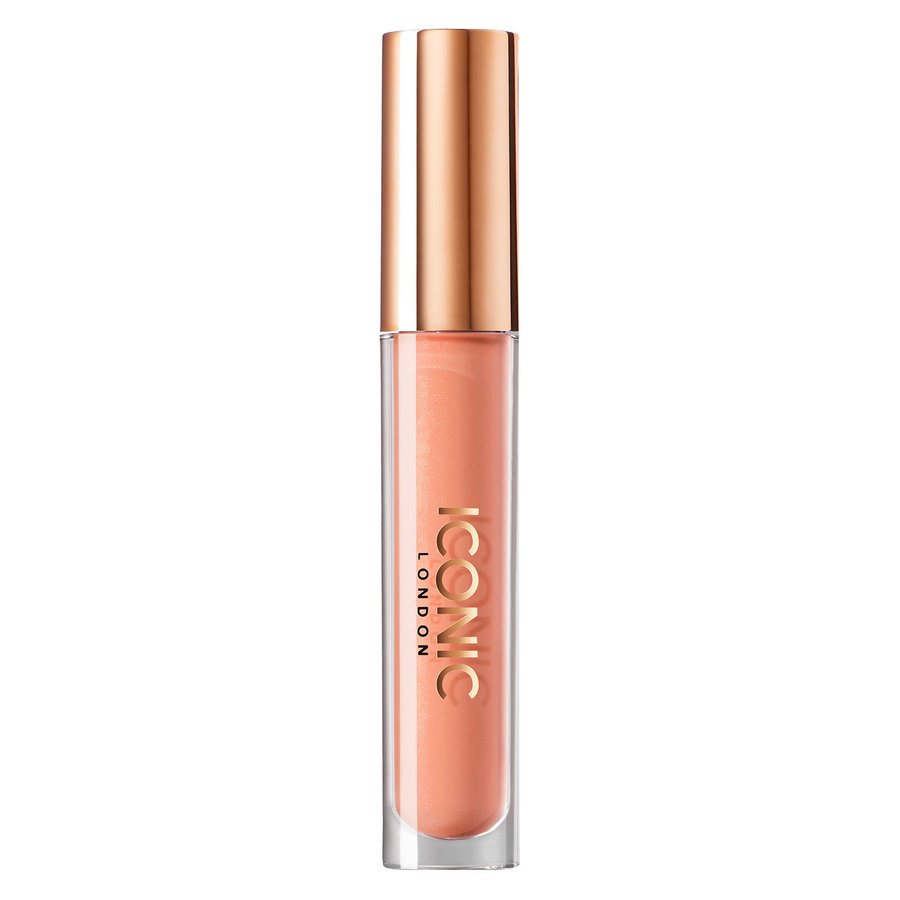 Iconic London Lip Plumping Gloss Tickle Your Fancy Light Creamy Peach 5ml