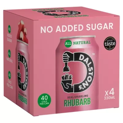 Dalston's Real Sparkling Rhubarb 4 x 330ml