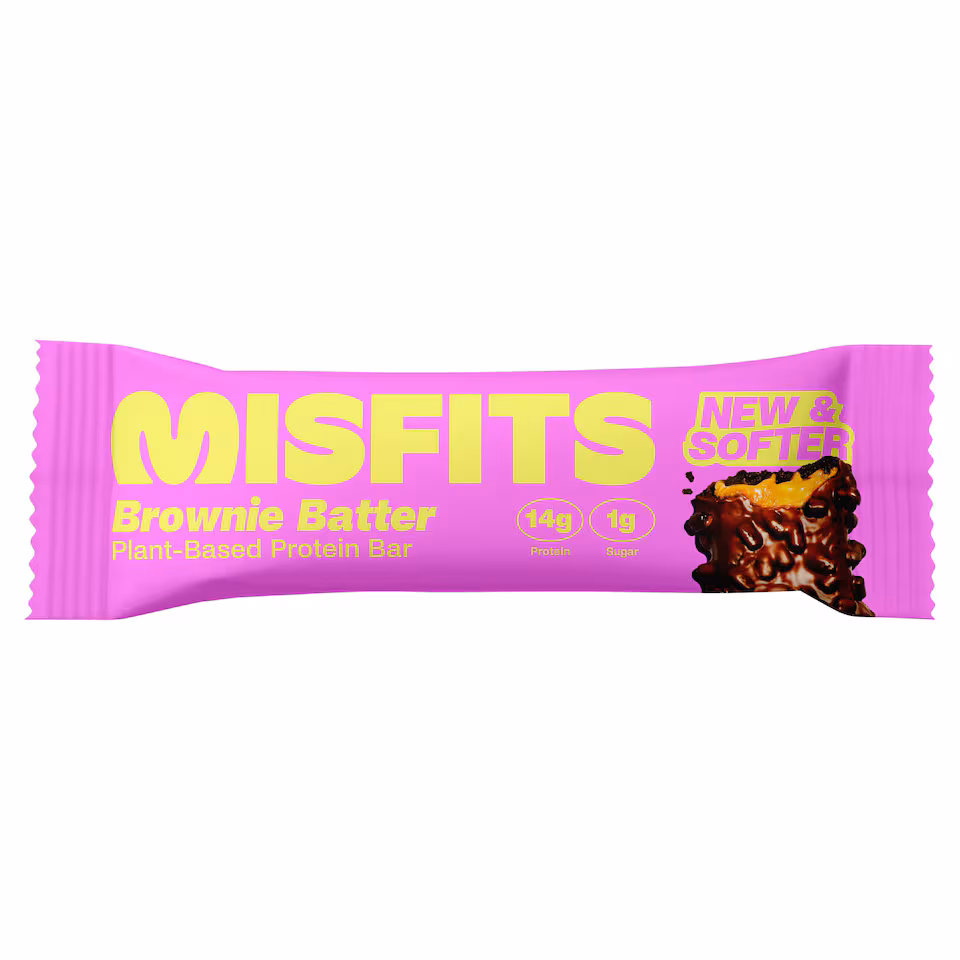 Misfits Plant-Based Protein Bar - Brownie Batter 50g