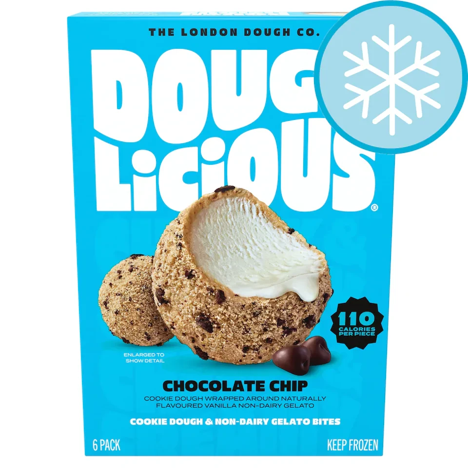 Doughlicious Chocolate Chip Cookie Dough & Gelato Bites 6 x 34g