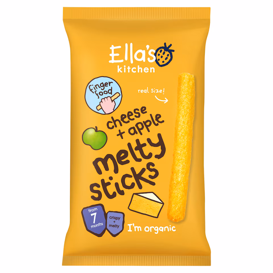 Ella's Kitchen Cheese Plus Apple Melty Sticks 16G