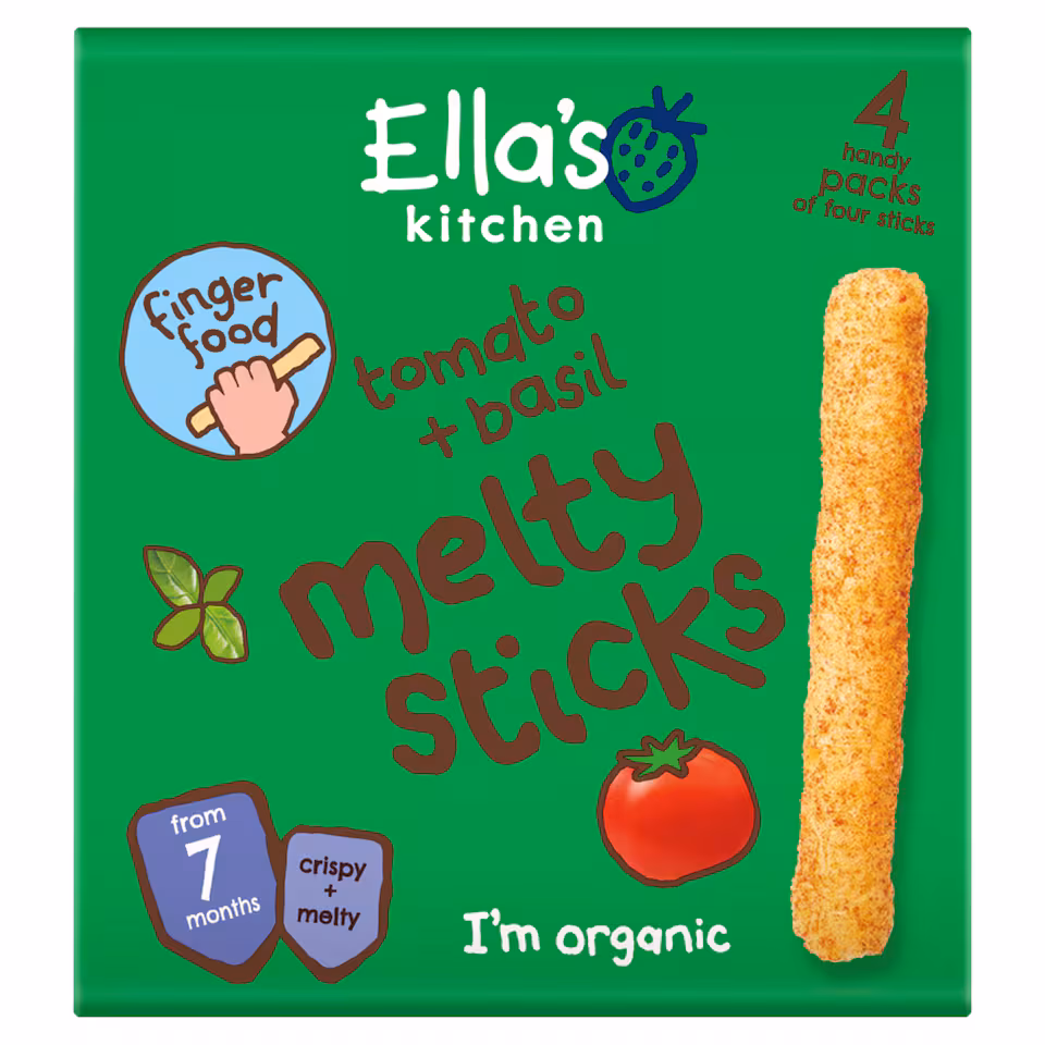 Ella's Kitchen Tomato & Basil Melty Sticks 4X6g