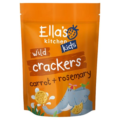 Ella's Organic Safari Crackers Carrot & Rosemary 12m+