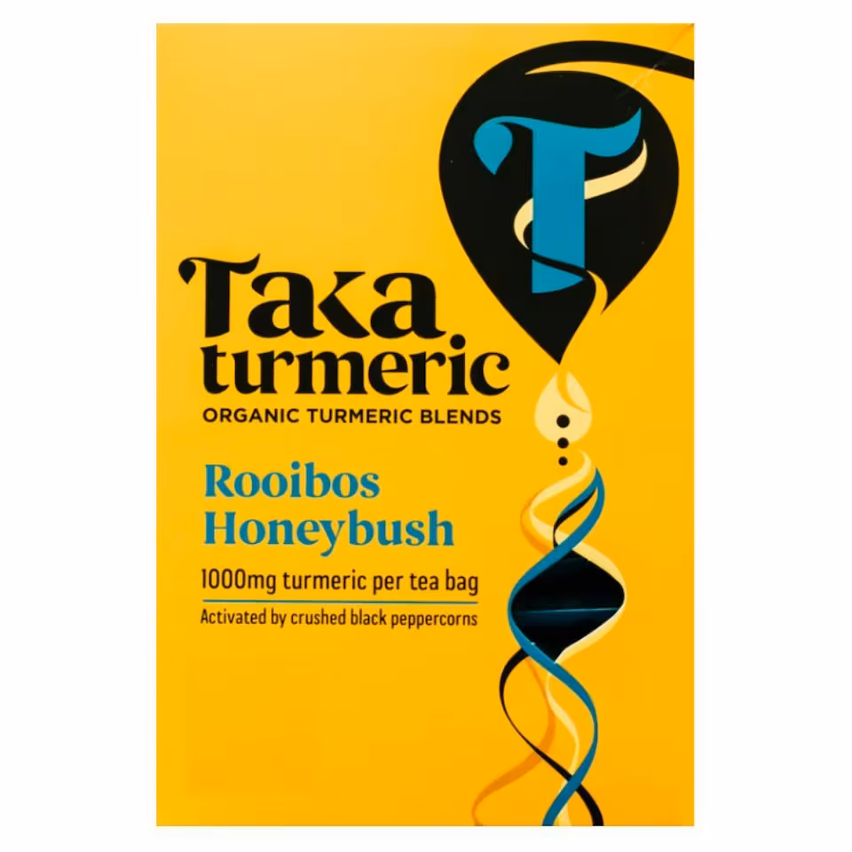 Taka Turmeric Organic Rooibos Honeybush Turmeric Tea Bags 60