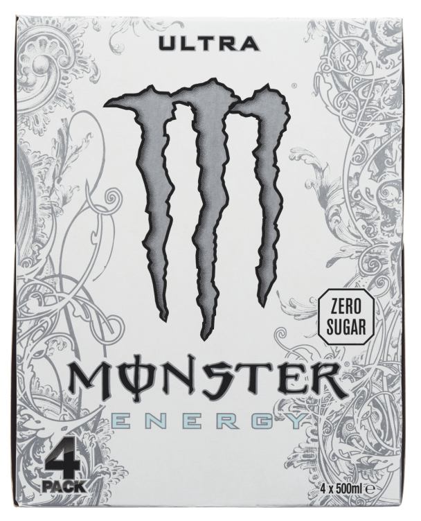 Monster Ultra White 0,5lx4 boks