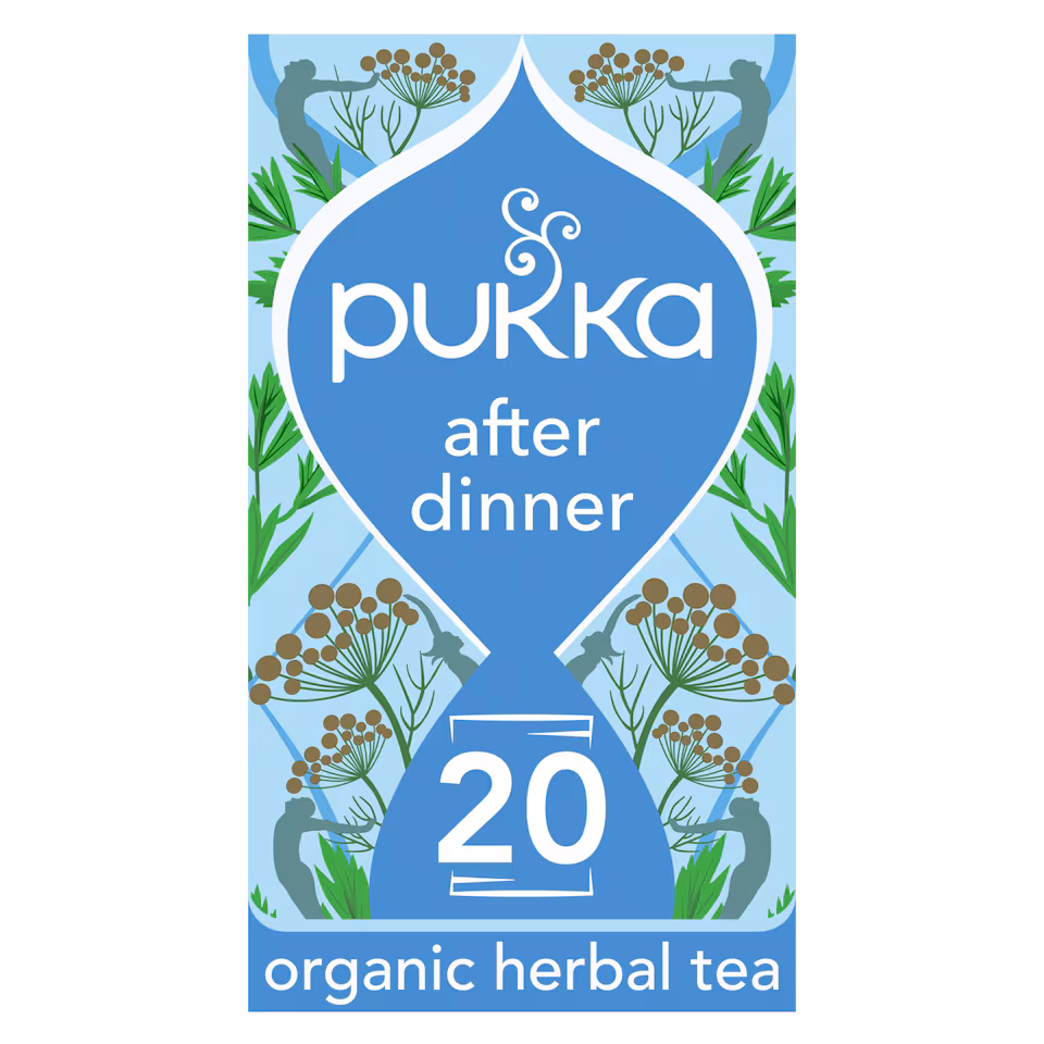 Pukka Organic After Dinner Tea With Fennel for Digestion 20 Herbal Tea Bags 40g