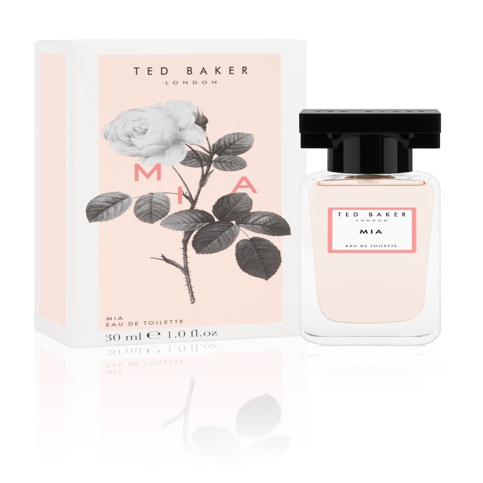 DECON -  Ted Baker Floret Mia EDT, citrus, sweet raspberry and rose top notes with patchouli and amber base notes, glass bottle, Mia fragrance, 30ml | Black | Multi