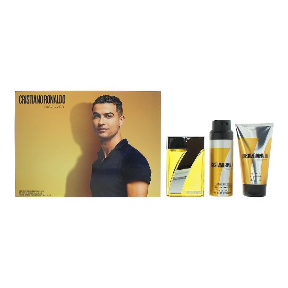 Cristiano Ronaldo Cr7 Discover Eau de Toilette 100ml Gift Set for Him