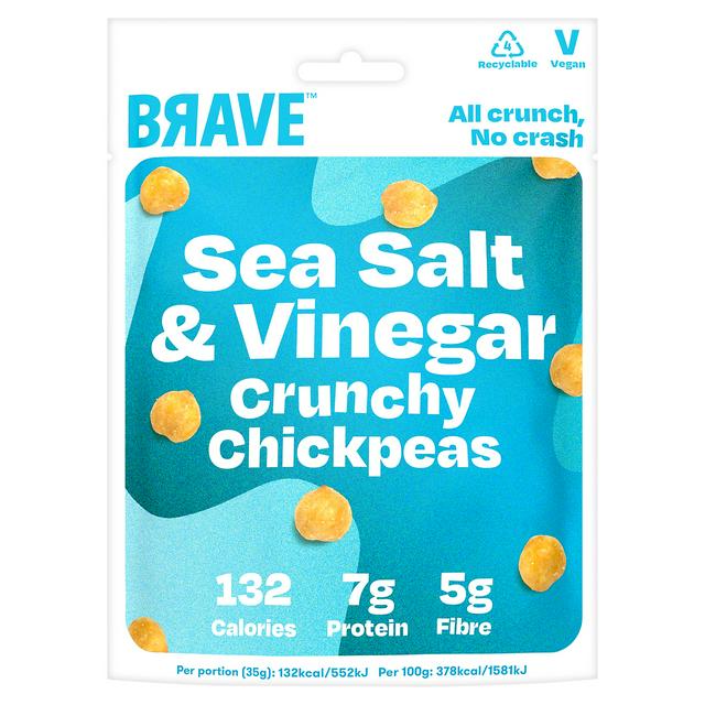 Brave Roasted Chickpeas Sea Salt & Vinegar 35g