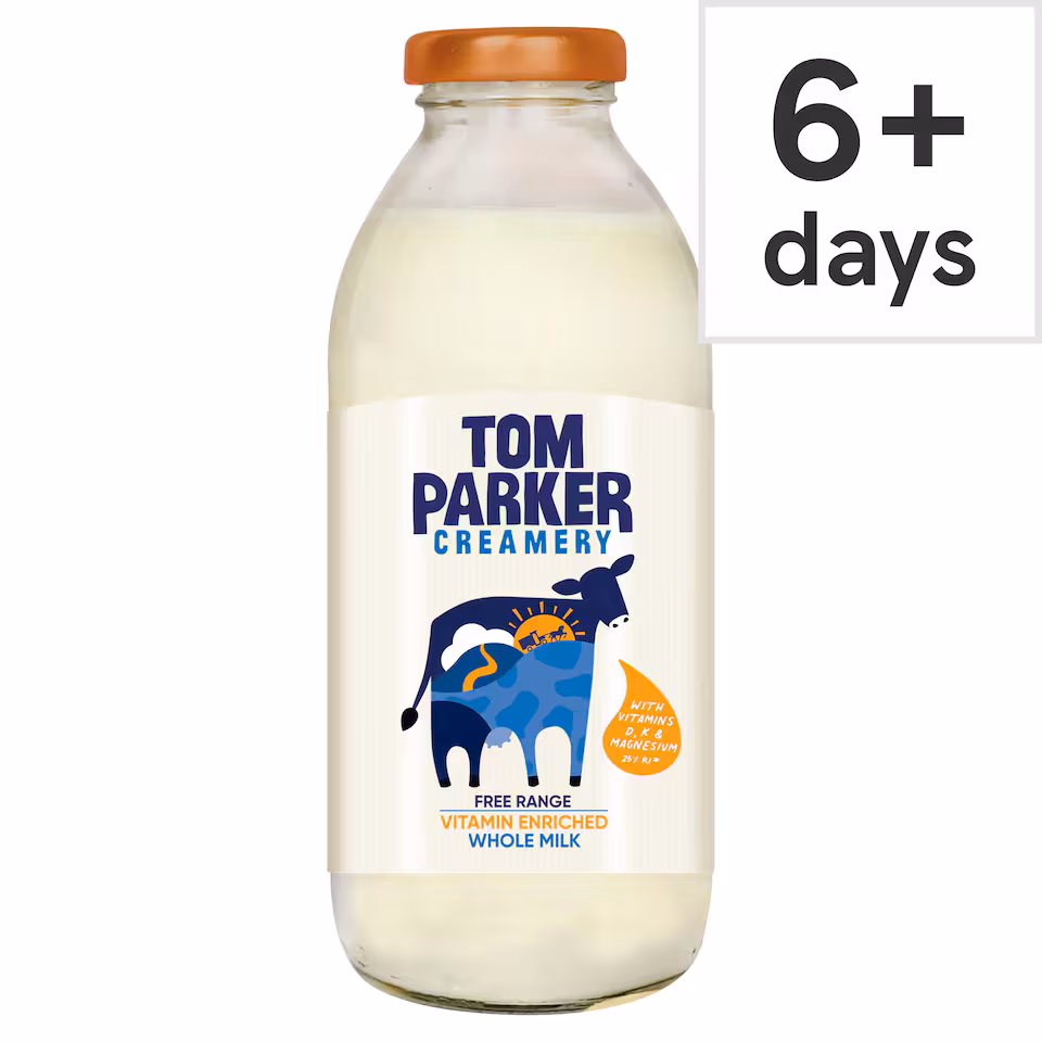 Tom Parker Free Range Vitamin Enriched Whole Milk 500ml