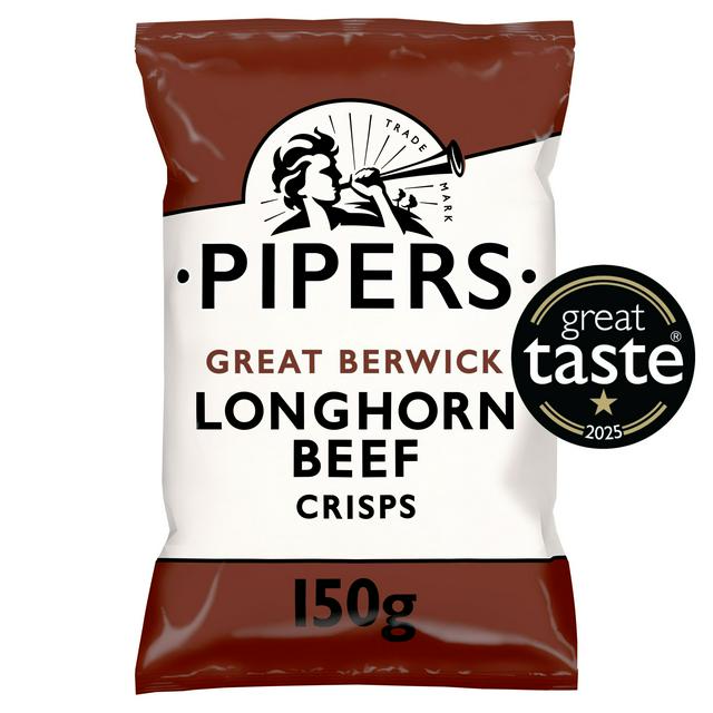 Pipers Great Berwick Longhorn Beef Sharing Crisps 150g