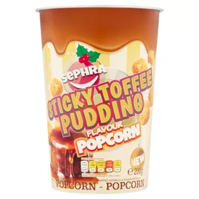 Sephra Sticky Toffee Pudding Flavour Popcorn 200g